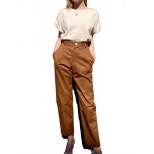 NEW ROSE VELVET sophia pant in cigar